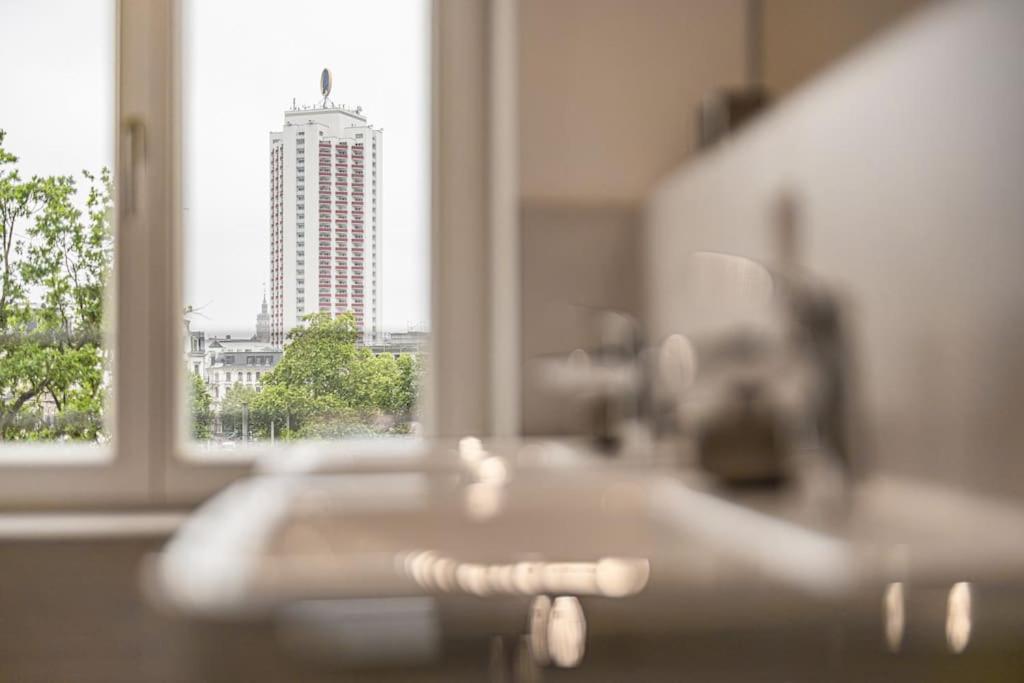 Stylisches Zentrales City-Apartment Mit 2 Balkonen Leipzig Exterior foto