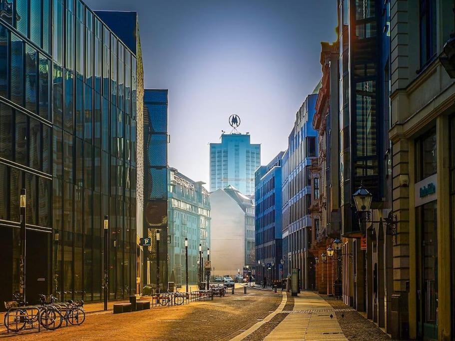 Stylisches Zentrales City-Apartment Mit 2 Balkonen Leipzig Exterior foto